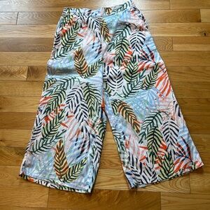 Tahari Linen Wide Leg Pants